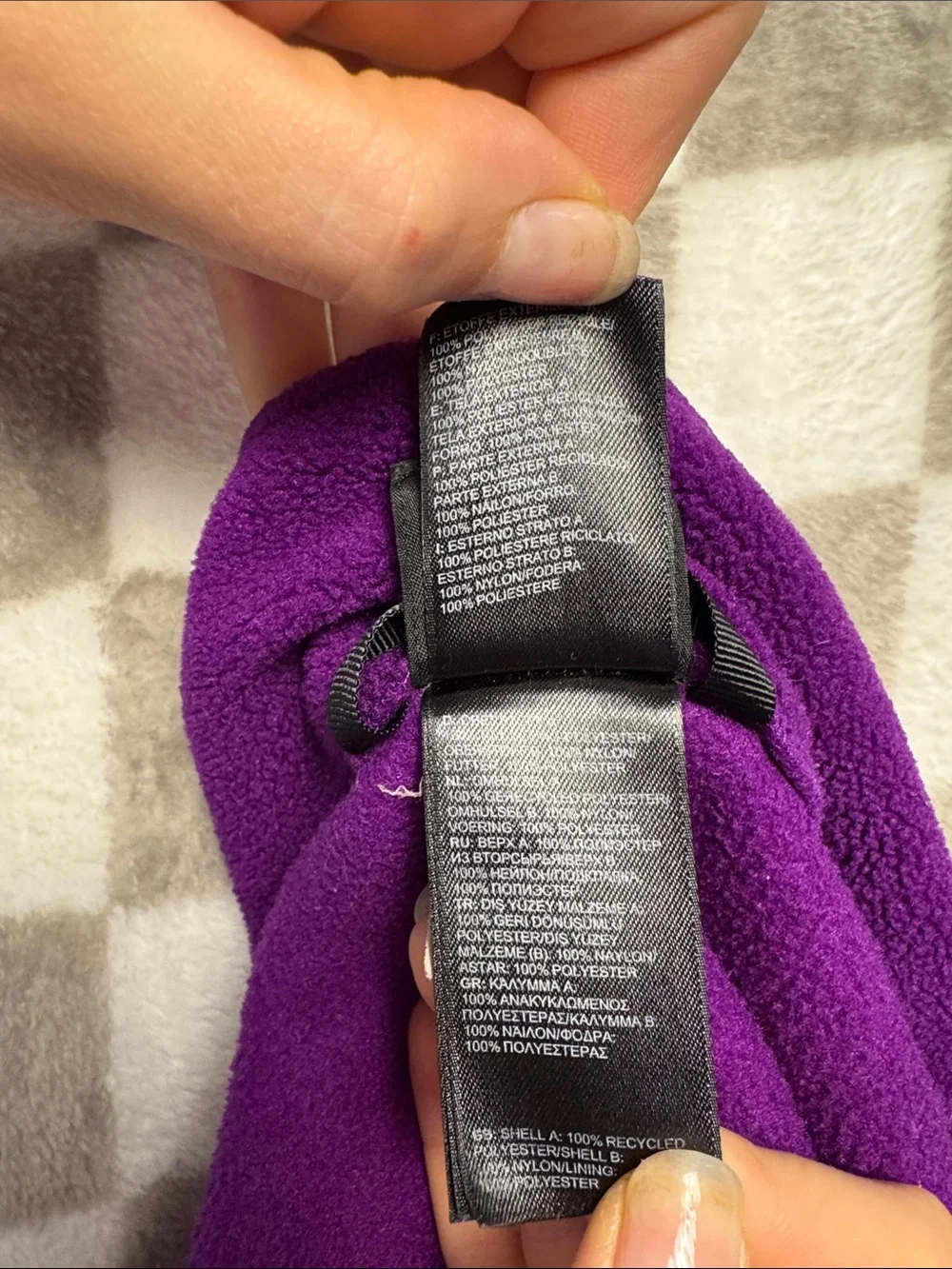 The North Face warm purple